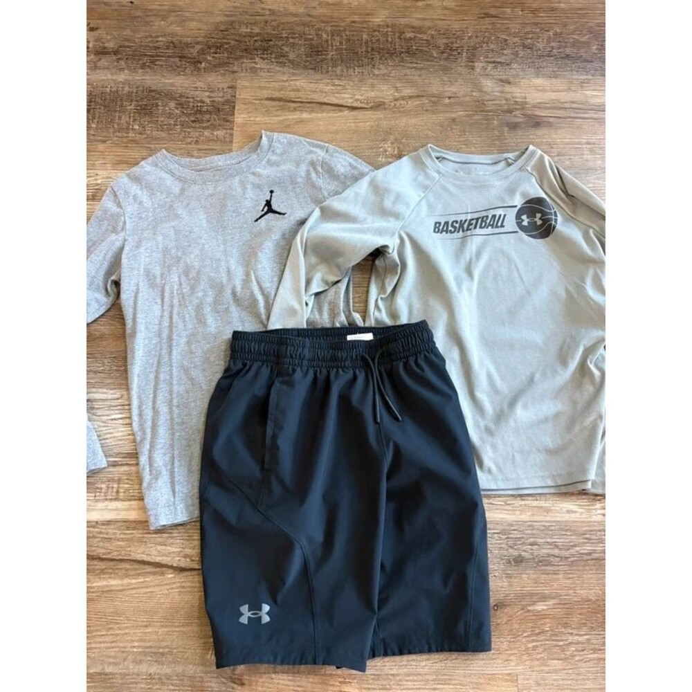 Boys’ three-piece athletic clothing bundle